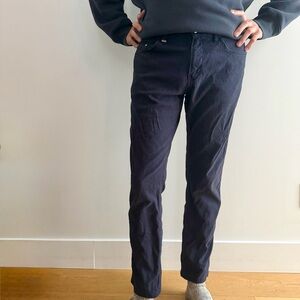 Hugo Boss Delaware Slim Fit Navy Pants  small checks micro pattern - 33